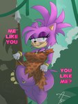 anthro belly big_belly breasts clothing female forest gloves green_eyes handwear jungle melee_weapon navel navel_piercing outie_navel outside overweight piercing plant polearm pregnant pregnant_female simple_background solo spear text thick_thighs tree weapon afraart netflix sega sonic_prime sonic_the_hedgehog_(series) amy_rose eulipotyphlan hedgehog mammal 2021 3:4 hi_res