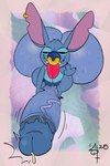 balls beckoning big_balls big_ears big_penis blue_body blue_fur bodily_fluids body_hair claws ear_piercing facial_piercing fur genital_fluids genitals gesture grin hairy_balls huge_balls huge_penis hyper hyper_balls hyper_genitalia hyper_penis looking_at_viewer looking_up male motion_lines nose_piercing penis piercing precum pubes septum_piercing sharp_teeth short_stack smile smug solo teeth throbbing throbbing_penis tongue tongue_out vein veiny_penis stankbank disney lilo_and_stitch stitch_(lilo_and_stitch) alien 2:3 hi_res