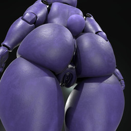 anthro anus big_butt black_anus butt butt_focus clitoris crossgender darkened_anus darkened_genitalia darkened_vulva faceless_anthro faceless_character faceless_female female genitals glistening glistening_body gradient_background low-angle_view machine mtf_crossgender purple_vulva rear_view scut_tail short_tail simple_background solo standing tail thick_thighs vulva octal octal_(modeler) five_nights_at_freddy's scottgames bonnie_(fnaf) animatronic lagomorph leporid mammal rabbit robot robot_anthro 1:1 2026 3d_(artwork) digital_media_(artwork) hi_res