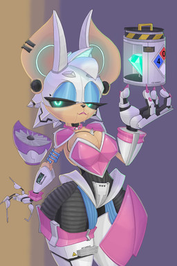 4_fingers anthro armor big_breasts big_ears big_hands blue_eyeshadow breasts cable chaos_emerald chest_spike cleavage clothed clothing collar colored_nails container ear_piercing eyebrows eyelashes eyeshadow female fingers gem glistening glistening_body glowing glowing_ears glowing_eyes heart_symbol lockpick long_eyelashes long_nails machine makeup metallic_body nails pauldron piercing pink_nails rim_lighting robotization screen simple_background solo speaker spikes spikes_(anatomy) text thick_thighs tube turbine warning_sign wide_hips selfdestructking sega sonic_the_hedgehog_(series) rouge_the_bat bat mammal robot absurd_res digital_drawing_(artwork) digital_media_(artwork) english_text hi_res portrait three-quarter_portrait