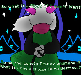 anthro clothing eyewear female fur glasses green_clothing green_eyewear green_glasses green_sweater green_topwear horn pink_eyes pink_horn pink_ribbon pink_scarf scarf solo sweater text topwear white_body white_fur white_ribbon apollysabyss deltarune undertale_(series) ralsei bovid caprine darkner goat mammal 2025 english_text trans_(lore) trans_woman_(lore)