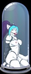 anthro award ball_gag bdsm bogrim's_tournament bondage bound breasts female gag gagged heterochromia nude restraints rope rope_bondage rope_harness slave solo stasis_chamber submissive submissive_female trophy_case unknown_artist canid canine mammal alpha_channel source_request