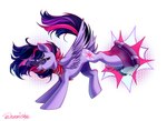 book eyewear female feral glasses hair horn kerchief messy_hair solo sunglasses wings neonishe friendship_is_magic hasbro my_little_pony mythology twilight_sparkle_(mlp) equid equine mammal mythological_creature mythological_equine winged_unicorn absurd_res hi_res