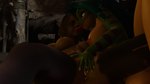 anthro bodily_fluids cum duo female female/female fingering genital_fluids kissing saliva krockyanimations ashley_graham_(resident_evil) geecku humanoid reptile scalie 16:9 3d_(artwork) digital_media_(artwork) hi_res widescreen