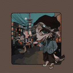 anthro asian_clothing biped chair chibi chinese chinese_clothing city cityscape clothed clothing detailed_background east_asian_clothing fully_clothed furniture male school school_uniform sky smile solo uniform wenx sanwenxiao borzoi canid canine canis domestic_dog hunting_dog mammal sighthound 1:1 absurd_res detailed digital_media_(artwork) full-length_portrait hi_res portrait