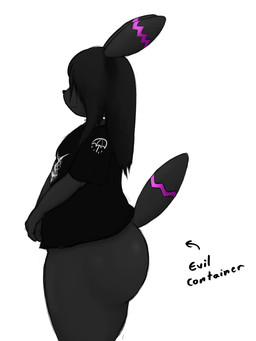 anthro black_body butt clothing hair male simple_background solo tail text eviljonte nintendo pokemon lui_(eviljonte) eeveelution generation_2_pokemon mammal pokemon_(species) umbreon absurd_res colored hi_res shaded sketch