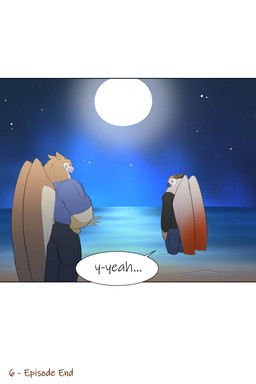beach beachside beak clothing comic_panel dialogue eyewear glasses moon neck_floof night sea speech_bubble tail text water wearing_glasses wings entitropy halbert_vel_(entitropy) philip_hayani_(entitropy) accipitrid accipitriform avian bird eagle owl philippine_eagle 2:3 absurd_res comic english_text hi_res