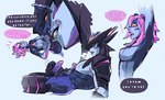bodily_fluids crying dominant dominant_male duo female lying lying_on_another male male/female mutual_masturbation on_back pushing_down size_difference stroking_penis submissive submissive_female tears text threatening_to_bite threatening_vore threatening_words drawain league_of_legends riot_games tencent aatrox_(lol) briar_(lol) humanoid hi_res