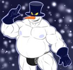 belly big_belly carrot food male musclegut muscular not_furry overweight overweight_humanoid overweight_male plant snow snowman solo vegetable bobthetanuki tabaluga_(series) arktos_(tabaluga) elemental_creature elemental_humanoid humanoid mineral_fauna mineral_humanoid snow_creature snow_humanoid