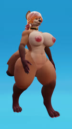 anthro areola big_areola big_breasts breasts collar collar_only curvy_figure female nude solo thick_thighs voluptuous walking commanderthings alber commander_(commanderthings) canid canine canis hyenid_(species) mammal wolf 3d_(artwork) 9:16 animated digital_media_(artwork) hi_res no_sound short_playtime webm