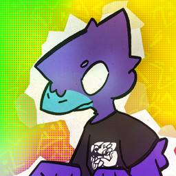 abstract_background ambiguous_gender anthro beak black_clothing black_shirt black_t-shirt black_topwear blue_beak clothing colorful_background feathers looking_down looking_offscreen no_pupils print_clothing print_shirt print_t-shirt print_topwear purple_body purple_feathers shirt smile solo t-shirt text topwear typing white_eyes winged_arms wings waso_mu worvid_(waso_mu) avian bird corvid corvus_(genus) crow eulipotyphlan mammal mole_(animal) oscine passerine 1:1 2024 bust_portrait colored constructed_language digital_drawing_(artwork) digital_media_(artwork) hi_res portrait signature sitelen_pona toki_pona_text nonbinary_(lore)