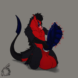 animal_genitalia animal_penis anthro anthro_pred balls big_balls big_penis black_body black_fur blue_penis bodily_fluids breath canine_genitalia canine_penis claws cock_vore erection eyes_closed feet forked_tongue fur genital_fluids genitals grey_background huge_balls huge_penis hyper hyper_balls hyper_genitalia hyper_penis kneeling knot knot_ring knotted_penis logo looking_pleasured male male_pred nude nude_male nude_pred penile penis precum red_body red_fur sharp_teeth simple_background solo tail teeth tongue tongue_out vore zeanlain canid canine canis mammal wolf 1:1 2022 artist_logo colored hi_res