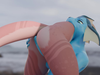 abdominal_bulge anthro audible_swallowing beach blue_body blue_flesh bodily_fluids breast_expansion breasts burping chyme digestion digestion_noises duo expansion female female/female genitals head_tuft inside_stomach internal looking_at_self melting melty_digestion nipples nude oral_vore organs outdoor_nudity outside pink_body pokemorph rapid_digestion reformation rising_tide_digestion rumbling_stomach sand sloshing_belly stomach stomach_acid swallowing transformation transformation_through_vore tuft umbrella vore vulva weight_gain wet pthalo sound_warning nintendo pokemon azka_(pthalo) refresh_(pthalo) eeveelution generation_1_pokemon mammal mustelid otter pokemon_(species) vaporeon 3d_(artwork) 3d_animation 4:3 animated digital_media_(artwork) huge_filesize long_playtime sound webm