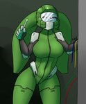 female screwdriver solo spacesuit tools wire furball among_us innersloth annalie crewmate_(among_us) green_(among_us) lagomorph leporid mammal rabbit