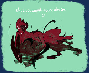 ambiguous_gender bodily_fluids brown_body duo exercise feral lying lyrics motion_lines push-up red_body scar simple_background sweat text kayw2324 beach_bunny rain_world videocult artificer_(rain_world) chieftain_scavenger scavenger_(rain_world) slugcat sketch