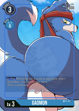 accessory anal anthro balls blue_body blue_fur butt card duo erection fur genitals good_boy headband male male/male male_penetrated male_penetrating male_penetrating_male penetration penis playing_card sex text yellow_eyes gendomx bandai_namco digimon canid canine digimon_(species) gaomon mammal english_text hi_res