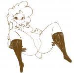 anthro armwear bell bell_collar big_eyes biped breasts butt camel_toe clothing collar elbow_gloves embarrassed female fluffy footwear fur genitals gloves hair handwear inviting leaning leaning_backward legwear looking_at_viewer lying mostly_nude on_back pose presenting pussy short_fur sitting smile snout socks solo spread_legs spreading thigh_highs thigh_socks wide_hips jessijinx asdfmovie beep_beep_i'm_a_sheep droopy_(series) metro-goldwyn-mayer sheep_wrecked leggy_lamb bovid caprine domestic_sheep mammal sheep 2017 black_and_white meme monochrome pinup sketch