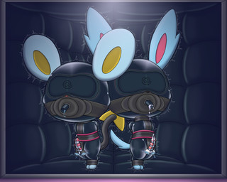 bdsm bondage bound chastity_cage chastity_device clothing corruption duo electrostimulation gag gagged hypnosis latex latex_clothing male mind_control padded_room prisoner sex_toy vibrator charly-sparks jewelpet nintendo pokemon sanrio sega sega_fave charlx eeveelution generation_4_pokemon generation_6_pokemon humanoid luxio pokemon_(species) sylveon 5:4 absurd_res hi_res