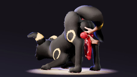 animal_genitalia animal_penis anus ball_fondling balls bestiality big_balls big_penis black_body black_fur canine_genitalia canine_penis disembodied_hand feral fondling from_behind_position fur genitals handjob huge_balls huge_penis human_on_feral humanoid_hands interspecies kicking_legs looking_back makeup male male_feral paws penile penis penis_milking rear_view red_eyes sex solo_focus throbbing throbbing_penis two-handed_handjob sometea nintendo pokemon eeveelution generation_2_pokemon human mammal pokemon_(species) umbreon 16:9 3d_(artwork) 3d_animation animated digital_media_(artwork) hi_res no_sound short_playtime video widescreen