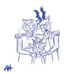 anthro family family_photo female group hug interspecies male smile aleks_howes beastars melon's_father melon's_mother melon_(beastars) antelope bovid felid gazelle hybrid leopard mammal pantherine 1:1 blue_and_white hi_res monochrome father_(lore) father_and_child_(lore) father_and_son_(lore) mother_(lore) mother_and_child_(lore) mother_and_son_(lore) parent_(lore) parent_and_child_(lore) parent_and_son_(lore) son_(lore)