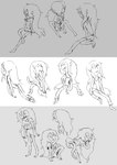 female grey_background humanoid_pointy_ears pointy_ears simple_background solo 2n2n adventure_time cartoon_network marceline_abadeer humanoid vampire hi_res sketch sketch_page