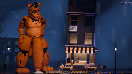 accessory anthro apartment balls beverage big_balls big_butt big_penis bodily_fluids bow_tie brown_body brown_fur bus butt cafe city cityscape clothed clothed_male clothing cloud cock_ring cock_vore coffee coffee_shop commercial_vehicle crowd crowd_scene crowd_watching cum evening feet female foreskin fur furniture genital_fluids genitals group happy hat headgear headwear huge_balls huge_penis hyper hyper_balls hyper_genitalia hyper_penis imminent_vore jewelry lamp leaking_cum light logo looking_at_another looking_pleasured machine macro male nude nude_macro nude_male on_lap outside paws penile penis penis_accessory penis_jewelry plate public public_nudity seductive sitting_on_lap sky skyscape solo store teeth thick_thighs tongue town vehicle vein veiny_penis vore vore_implied frooberx spacebaron_(modeler) five_nights_at_freddy's five_nights_at_freddy's_2 scottgames freddy_(fnaf) withered_freddy_(fnaf) animatronic bear human mammal robot 16:9 2026 3d_(artwork) artist_logo colored digital_media_(artwork) hi_res widescreen