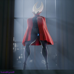 abs anthro big_breasts black_body blue_vulva breasts city city_background cloak cloak_only clothed clothing female genitals muscular muscular_female partially_clothed red_cloak red_clothing segmented_legs solo standing thick_thighs vulva white_mask window yellow_eyes lpyro9 valorlynz_(modeler) hollow_knight_(franchise) team_cherry hornet_(hollow_knight) arthropod 1:1 2024 3d_(artwork) digital_media_(artwork) full-length_portrait portrait