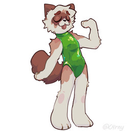 anthro clothing eyes_closed fur leotard male male/male paws solo tongue c4rny cupid_(gaypassionfruit) 1:1