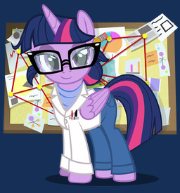 bedroom_eyes border chart clothing coat eyewear feathered_wings feathers female feral fur glasses hair hair_bun half-closed_eyes horn lab_coat looking_at_viewer messy_hair multicolored_hair narrowed_eyes pen pencil_(object) pie_chart purple_body purple_eyes purple_feathers purple_fur purple_hair scientist seductive simple_background solo standing topwear transparent_background transparent_border two_tone_hair wings pixelkitties friendship_is_magic hasbro my_little_pony mythology twilight_sparkle_(mlp) equid equine mammal mythological_creature mythological_equine winged_unicorn 2014 alpha_channel