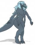 anthro anthrofied breasts claws crystal digitigrade female multi_limb non-mammal_breasts nude solo methados dark_souls fromsoftware crystal_lizard lizard reptile scalie hi_res