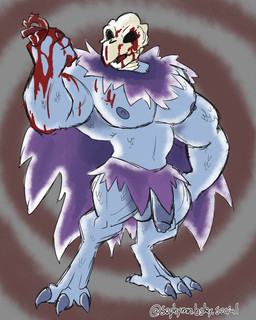 3_toes anthro balls big_balls big_muscles big_penis blood blood_on_arm blood_on_chest blood_on_face blood_on_hand bluesky_handle bodily_fluids bone bottomwear cape claws clothing feet fingers flaccid front_view genitals gore gradient_penis grey_balls grey_body grey_penis hand_on_hip heart_(organ) holding_heart holding_object humanoid_genitalia humanoid_penis ineffective_clothing ineffective_loincloth loincloth male muscular muscular_male nipples open_mouth organs pattern_background pecs penis pose purple_bottomwear purple_cape purple_clothing purple_loincloth simple_background skull skull_head solo standing talons text toe_claws toes torn_cape torn_clothing sophymn american_mythology metazoo mythology avian bird corvid corvus_(genus) monster mythological_avian mythological_bird mythological_creature oscine passerine raven raven_mocker 2025 4:5 artist_name digital_media_(artwork) hi_res