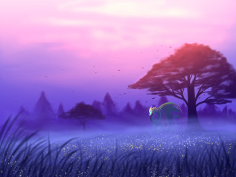 ambiguous_gender claws cloud day detailed_background falling_leaves feral field fog grass horn meadow membrane_(anatomy) membranous_wings outside overcast pink_sky plant quadruped side_view sky solo sunrise sunset tree wind wings plaguedogs123 european_mythology mythology dragon mythological_creature mythological_scalie scalie western_dragon 2022 4:3 digital_media_(artwork) full-length_portrait hi_res portrait purple_theme restricted_palette