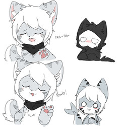 4_fingers ambiguous_gender anthro black_body black_fur bodily_fluids dark_body daww eyes_closed fin fingers fur gesture grey_body grey_fur group hair hand_gesture mask open_mouth pawpads pointing pointing_at_another shark_tail simple_background stripes tears text white_background white_body white_fur white_hair wide_eyed chano changed_(video_game) chano_(character) puro_(changed) tiger_shark_(changed) aquatic canid canine canis dark_latex fish mammal shark wolf 1:1 english_text meme