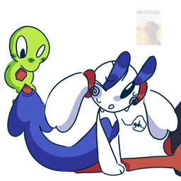 ambiguous_gender duo feral intersex intersex/male male simple_background white_background nm nintendo pokemon eternal_flower_floette floette generation_6_pokemon generation_7_pokemon legendary_pokemon pokemon_(species) zygarde zygarde_core 1:1 absurd_res hi_res meme tagme