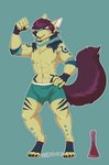 anthro bulge clothed clothing detailed_bulge erection erection_under_clothing genital_outline male nude penis_outline solo shelterinen werner canid canine canis mammal wolf absurd_res hi_res