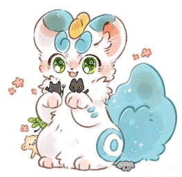 3_toes ambiguous_feral ambiguous_gender blue_tail blush blush_lines chibi cute_fangs fangs feet feral fur green_eyes grey_body grey_fur group open_mouth paws size_difference smile solo_focus sparkles sparkling_eyes tail teeth toes white_body white_fur unknown_artist fabulous_beasts tianlu_(fabulous_beasts) domestic_cat felid feline felis haplorhine koala mammal marsupial monkey primate vombatiform