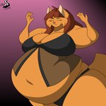 anthro breasts clothing female hair lingerie obese overweight solo chrisandcompany reese_vecat domestic_cat felid feline felis mammal 1:1 hi_res