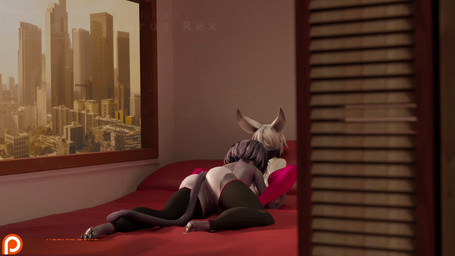 animal_genitalia anthro anthro_penetrated anus balls bodily_fluids breasts clitoral clitoral_masturbation clothing cuddling cum cum_from_vagina cum_in_vagina cum_inside dominant dominant_female duo fellatio female female_penetrated femboy genital_fluids genitals gentle_femdom hand_holding inside intimate knot knot_in_sheath knotted_penis knotting larger_female leaking_cum legwear male male/female male_penetrating male_penetrating_female masturbation nipples oral oral_penetration orgasm penetration penile penile_penetration penis penis_in_mouth penis_in_vagina pleading_eyes pull_out sex sheath size_difference smaller_male spread_legs spreading tail thigh_highs throbbing throbbing_balls vaginal vaginal_fluids vaginal_knotting vaginal_penetration whispering knightosaurusrex june_(knightosaurusrex) milo_(knightosaurusrex) felid feline lagomorph mammal 16:9 2025 3d_(artwork) 3d_animation animated digital_media_(artwork) hi_res long_playtime sound webm widescreen