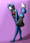 clothed clothing crossdressing crossgender dress femboy ftm_crossgender male solo text text_on_clothing text_on_dress thony_dog nintendo rush_(band) star_fox krystal_(star_fox) canid canine fox mammal english_text hi_res