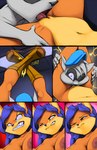 2014 angry anthro areola black_nose blue_hair blush breasts canid canine carmelita_fox clothing comic cunnilingus defeated digital_media_(artwork) duo female forced fox genitals hair hat headgear headwear leg_wrap male male/female mammal navel nipple_dip nipples nude one_eye_closed open_mouth oral orange_eyes procyonid pussy raccoon sex sly_cooper sly_cooper_(series) sony_corporation sony_interactive_entertainment sucker_punch_productions teeth thefuckingdevil tongue until_they_like_it vaginal