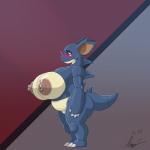 2014 anthro areola bantar2 big_breasts big_nipples blue_skin blush breasts claws female hi_res hindpaw horn huge_breasts nidoqueen nintendo nipples nude overweight paws pokémon pokémorph purple_eyes solo spikes standing thick_thighs thighs video_games white_skin
Rating: Questionable
Score: 9
User: Fur_in_the_dark
Date: April 07, 2014