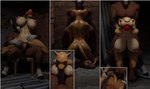 ahegao anthro areola arm_pull ball_gag balls bdsm big_breasts big_penis bodily_fluids bound breasts cabin duo eye_roll eyebrows feet fellatio female forced from_behind_position gag genitals kidnapping kneeling looking_pleasured male male/female mature_female muscular nipples oral oral_penetration orgasm_face pawpads paws penetration penile penile_penetration penis prison_guard_position raised_inner_eyebrows rape sex sitting soles sweat text toes vaginal vaginal_penetration victim sweet_hunter blender_cycles disney the_lion_king nala_(mayosplash) nala_(the_lion_king) equid equine felid horse lion mammal pantherine 3d_(artwork) blender_(artwork) digital_media_(artwork) hi_res url