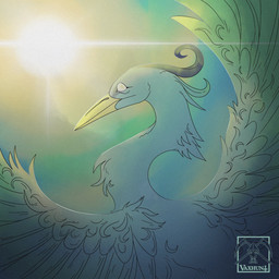 beak blue_body feathered_wings feathers female sky solo sun wings yellow_beak yellow_eyes vaxhunt animal_jam wildworks mira_(animal_jam) avian bird great_heron grey_heron heron pelecaniform 1:1 hi_res watermark