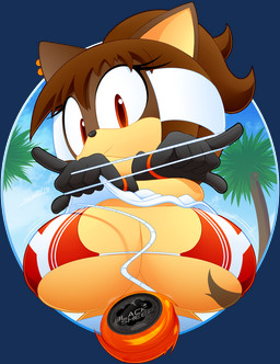 anthro big_breasts bikini breasts brown_hair clothed clothing clothing_lift female gloves hair handwear huge_breasts palm_tree plant red_eyes shirt shirt_lift solo swimwear topwear tree two-piece_swimsuit yo-yo slickehedge desiray_(slickehedge) eulipotyphlan hedgehog mammal alpha_channel digital_media_(artwork) hi_res