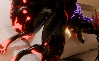 9_tails anal anal_penetration anthro anus ass_up bioluminescence butt dildo dildo_in_ass dildo_insertion feathers feet female furniture genitals glowing inside lying multi_tail object_in_ass on_front pawpads penetration rug sex_toy sex_toy_in_ass sex_toy_insertion sofa solo spread_tails spread_wings tail tired toes vulva wings kyuvulpes kyu_vulpes canid canine fox mammal rexouium 16:10 3d_(artwork) digital_media_(artwork) hi_res widescreen