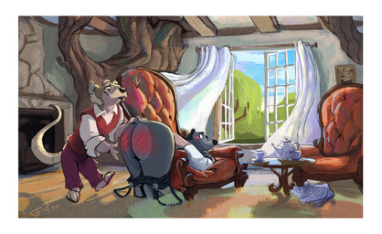 armchair ass_up bedroom_eyes bent_over bent_over_furniture big_butt blush border bottomwear bottomwear_around_ankles bottomwear_down butt butt_slap chair clothed clothing edwardian furniture hand_on_butt looking_at_butt looking_back looking_pleasured male male/male narrowed_eyes open_window pants pants_around_ankles pants_down partially_clothed reddened_butt seductive slap spanking white_border fufer wind_in_the_willows moley_(wind_in_the_willows) ratty_(wind_in_the_willows) absurd_res hi_res