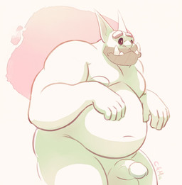 belly big_belly erection genitals green_body huge_belly humanoid_genitalia humanoid_penis humanoid_pointy_ears male moobs mouth_closed navel nipples nude obese obese_humanoid obese_male overweight overweight_humanoid overweight_male penis pointy_ears simple_background solo standing teeth vein veiny_penis chocolateandmilk vincent_(chocolate-beverage) humanoid 2016 dated hi_res portrait signature three-quarter_portrait