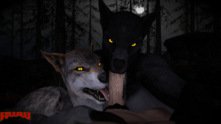angry angry_sex anthro anthro_penetrated bodily_fluids collaborative collaborative_fellatio collaborative_oral collaborative_sex dominant dominant_female double_fellatio double_oral fellatio female female_anthro first_person_view forest full_moon genitals glowing glowing_eyes group human_on_anthro human_penetrating human_penetrating_anthro human_pov interspecies licking looking_at_viewer male male/female male_human male_pov moon night oral penetration penile penis penis_lick plant pov_blowjob pubes saliva saliva_string sex tongue tongue_out tree trio renderswithwolves alphawolf77_(modeler) mythology canid canine human mammal mythological_canine mythological_creature werecanid werecanine werecreature werewolf 16:9 3d_(artwork) digital_media_(artwork) hi_res source_filmmaker_(artwork) widescreen