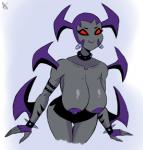 bottomwear breasts clothed clothing female nipples not_furry red_eyes skirt solo topless unknown_artist ben_10 cartoon_network omniverse way_bad alien mutant_to'kustar to'kustar