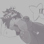 3_eyes animal_genitalia animal_penis antennae_(anatomy) anthro balls belly big_balls big_belly big_tail claws equine_genitalia equine_penis finger_claws fluffy forehead_eye genitals hungry male mane multi_eye nude penis seductive snout solo tail tongue tongue_out jellylewdsu mythology alien dragon hybrid mythological_creature mythological_scalie scalie wickerbeast 1:1 absurd_res hi_res monochrome sketch